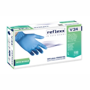 Guanti nitrile+vinile Reflexx 34 gr. 5,0